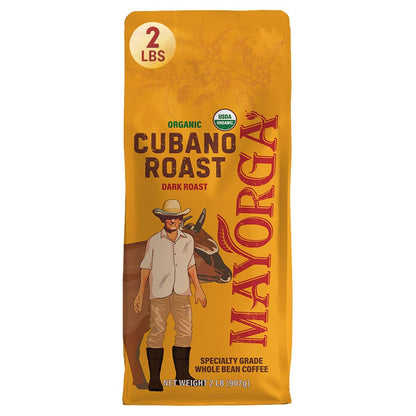 Organic Coffee 2Lb Cafe Cubano Roast - Dark Roast Whole Bean Specialty Grade Coffee, 100% Arabica, Slow Roasted, Bold and Smooth Flavor with Low Acidity - USDA Organic, Non-Gmo, Kosher1