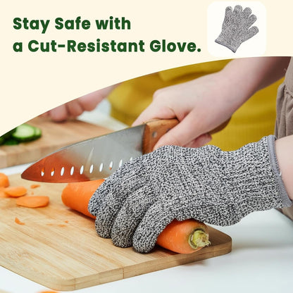 Kids Knife Set for Real Cooking, Kid-Friendly Kitchen Chef Knives | 4PCS, Food-Grade Stainless Steel Cutting Blades, Wooden Handle, Bpa-Free, for Teenager 7，8-125
