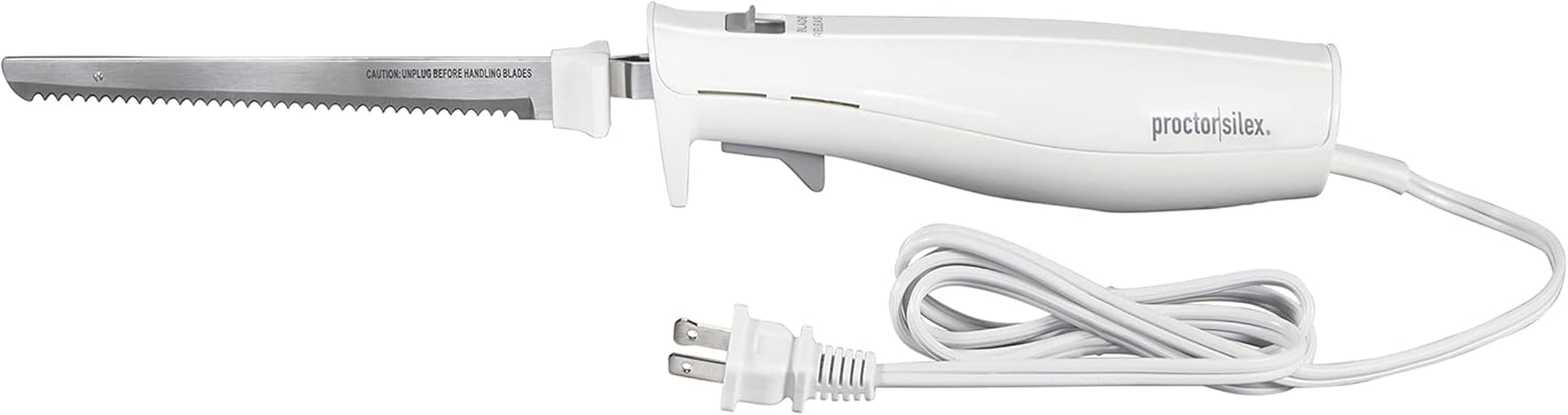 easy-slice-electric-knife-with-serrated-stainless-steel-blade-for-carving-meats-bread-crafting-foam-more-lightweight-with-ergonomic-grip-white-74312j