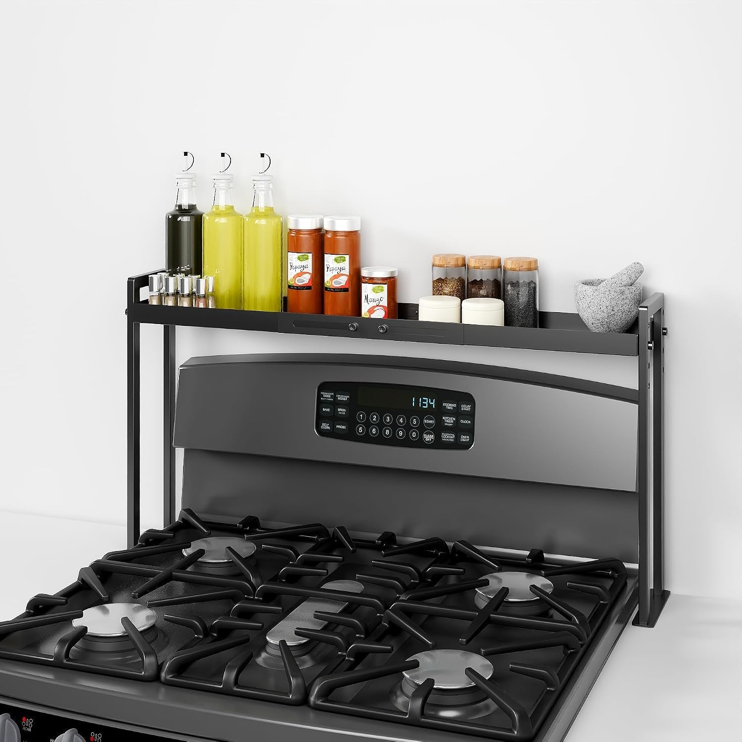 adjustable-stove-top-shelf-4-level-spice-rack-black