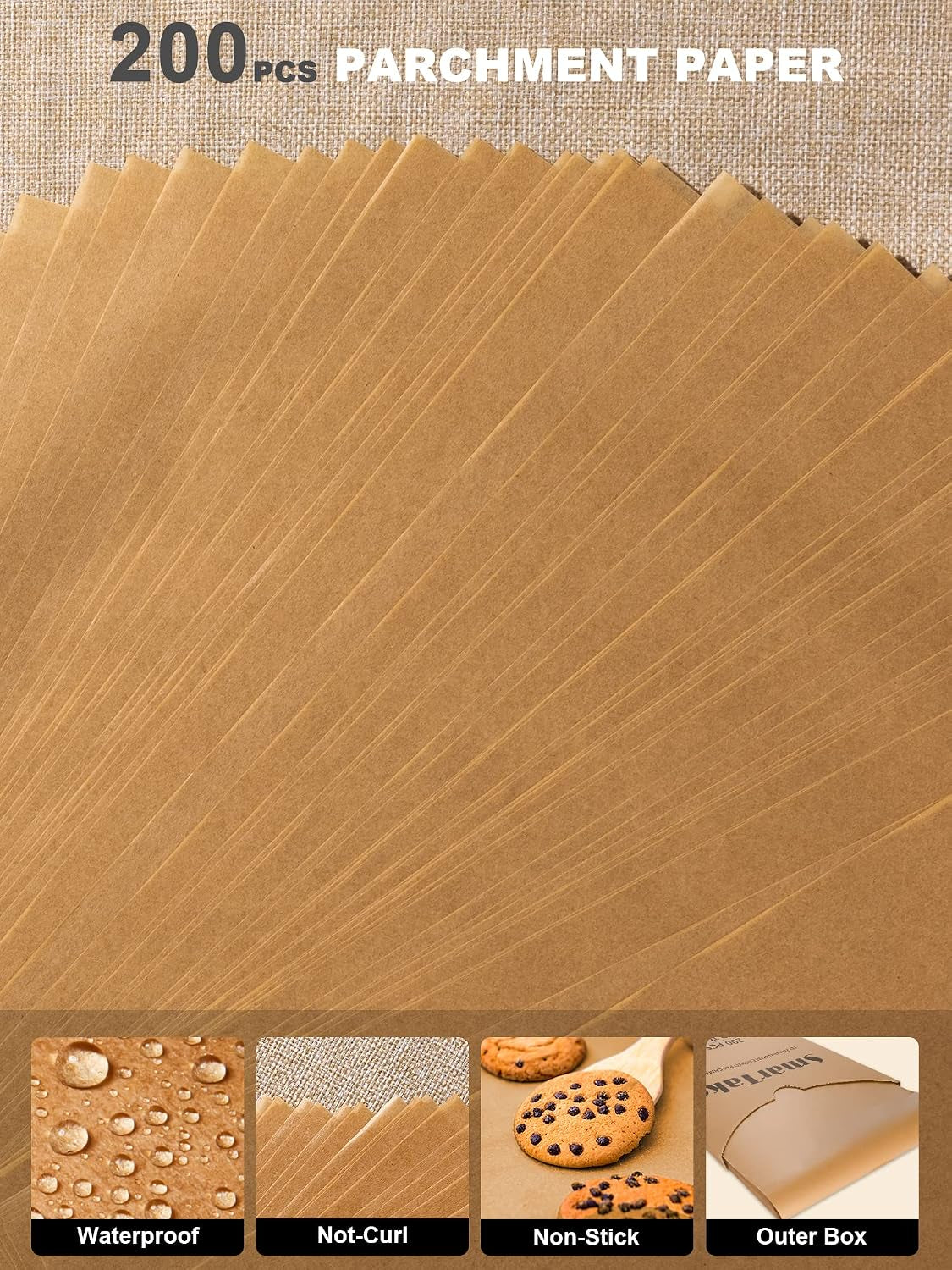 200-pcs-parchment-paper-baking-sheets-12x16-inches-non-stick-unbleached-pre-cut-greaseproof-baking-parchment-oven-safe-up-to-450-f-for-grilling-frying-steaming-bread-cup-cake-cookies