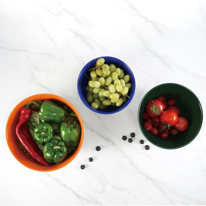 Melamine Mixing Bowl Set with Lids, Salad Bowl Set of 3, Aztec Bloom7