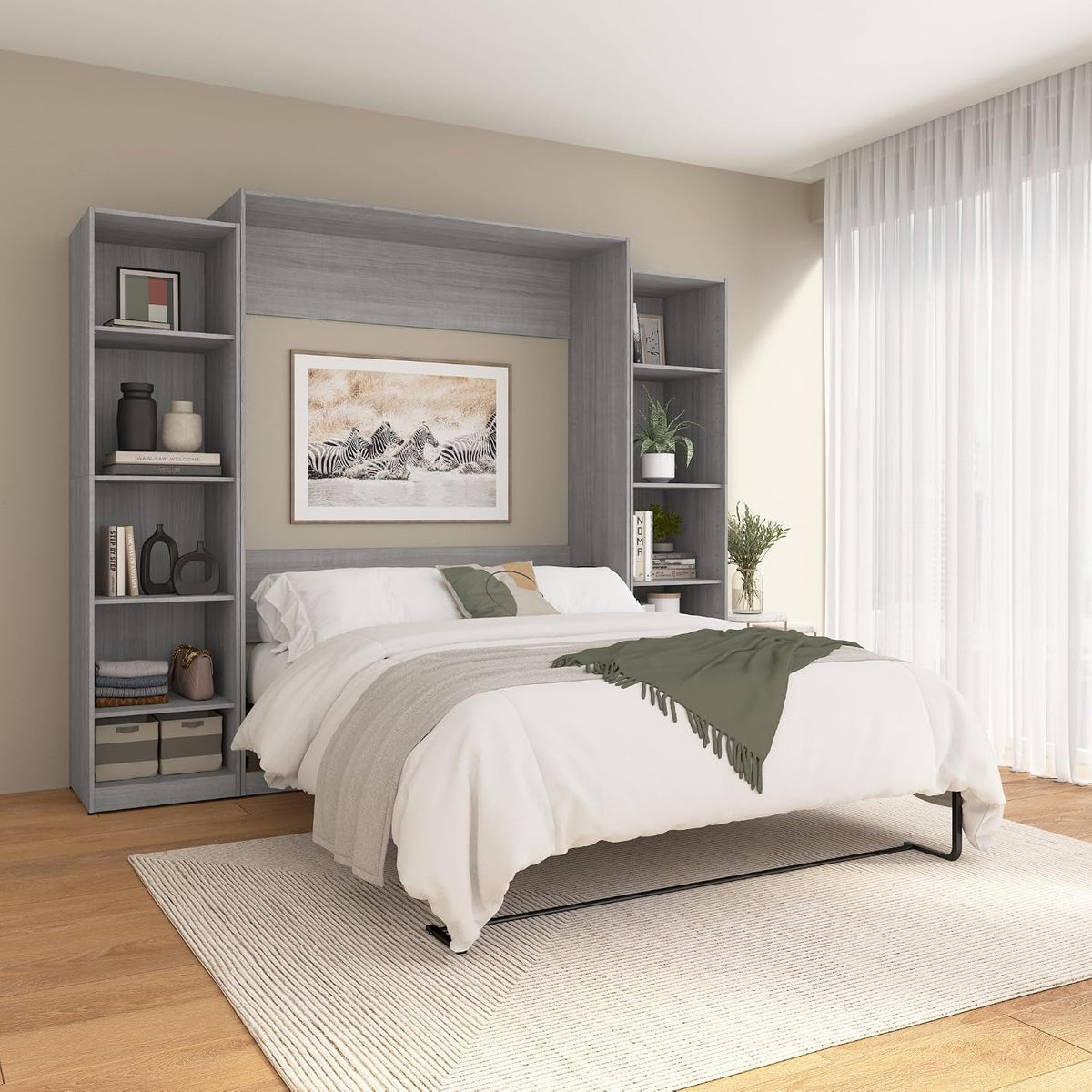 queen-murphy-bed-closet-organizer-platinum-gray-claremont-105w