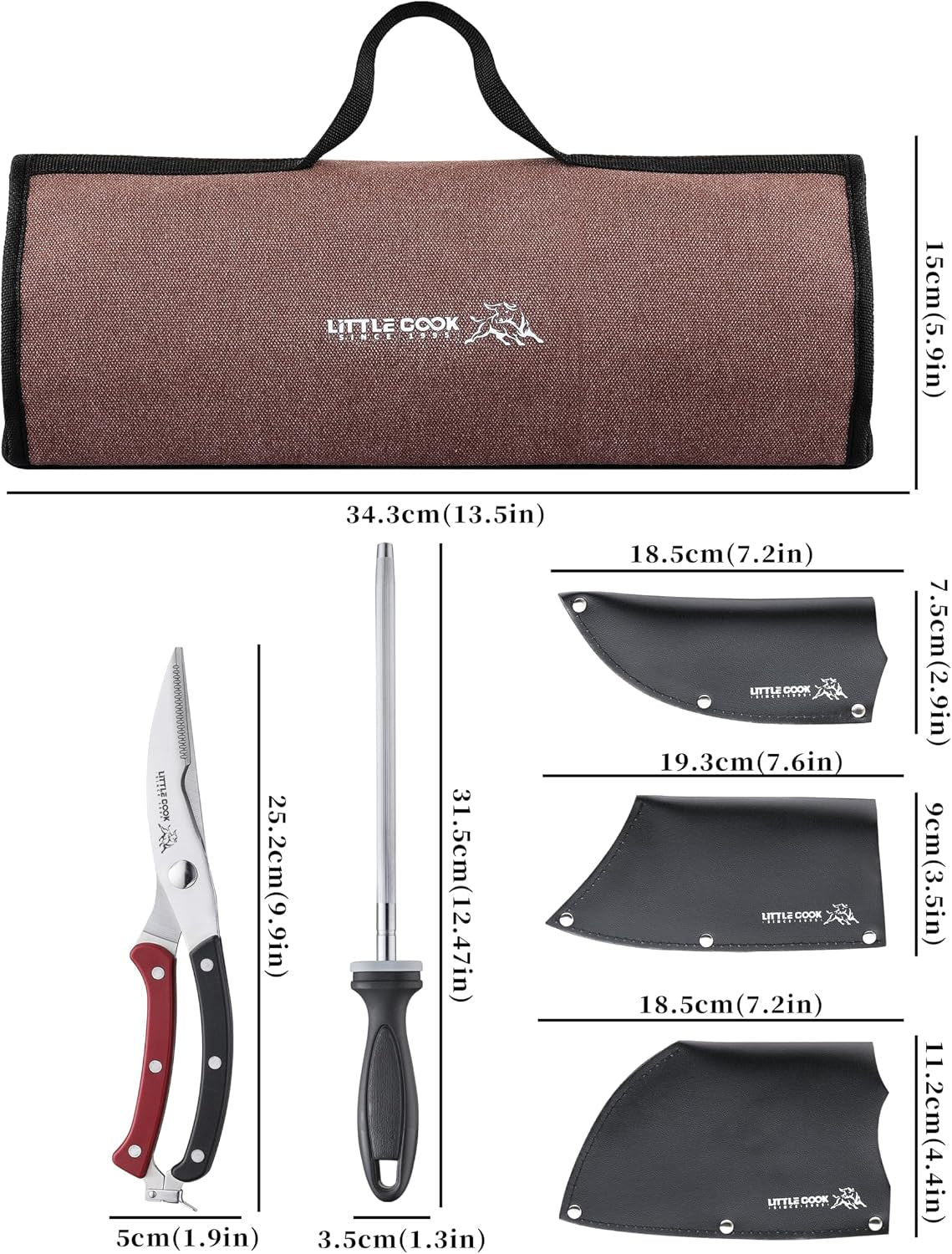 9pcs-butcher-knife-set-7-butcher-meat-cleaver-a-7-serbian-chef-knife-a-6-5-viking-knife-3-knife-sheath-poultry-shears-honing-steel-and-knife-roll-bag-unique-bull-pattern