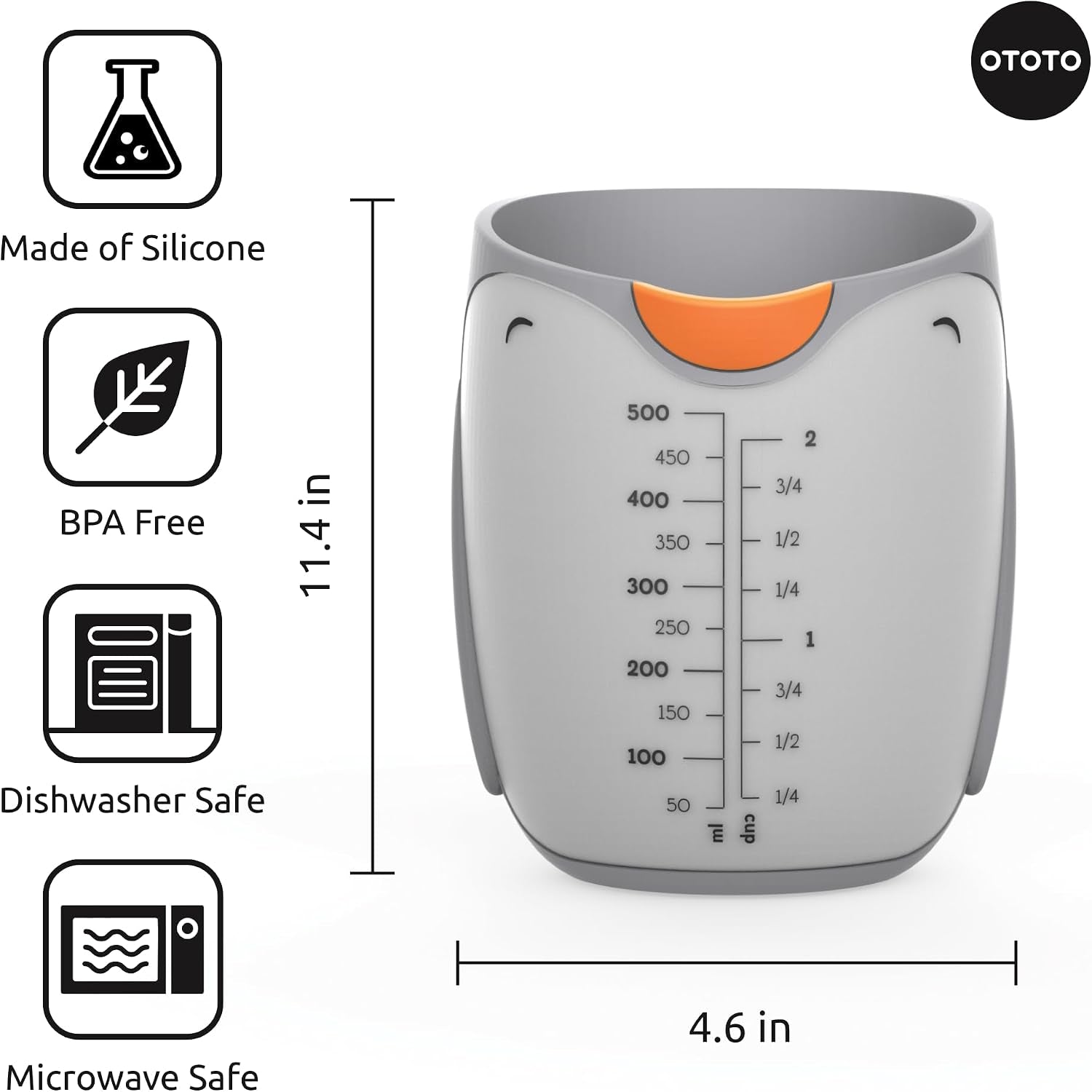 penny-penguin-silicone-measuring-cups-for-cooking-500ml-cute-measuring-cups-for-baking-bpa-free-microwave-safe-penguin-gifts-cute-kitchen-accessories-funny-white-elephant-gifts