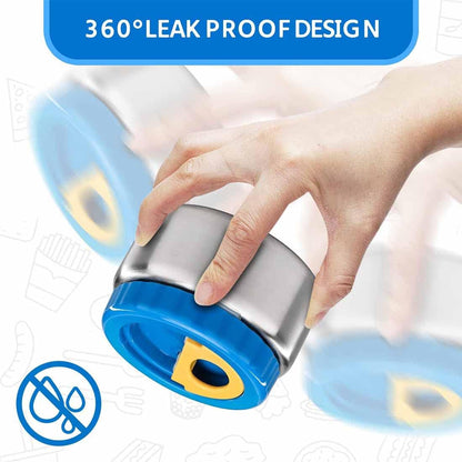 8Oz Soup Thermo Wide Mouth Vacuum Insulated Stainless Steel Food Jar, Leak Proof for Hot&Cold Food Kids Lunch Container for School Travel (Blue)5
