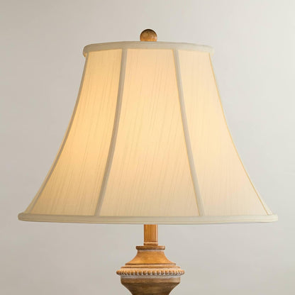 Pre-Assembled Ginna Creme Extra Large Bell Lamp Shade 9X18X13 (Spider) | 9" Top X 18" Bottom X 12.5" High X 13" Slant Replacement for Table + Floor Lamps Harp + Finial5