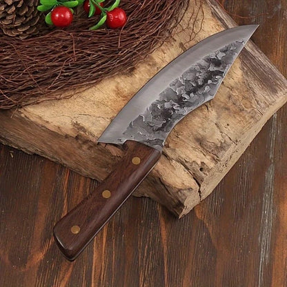 Meat Cleaver, 7.7 Inch Kitchen Knife Handmade Steel Boning Chef Knives Slicing Knife Cleaver Kitchen Meat Cleaver4