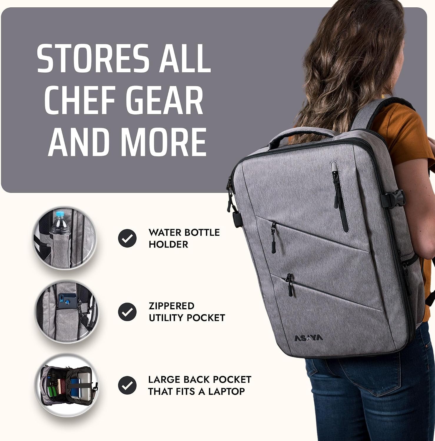 chef-knife-backpack-with-20-pocket-knife-roll-bag-over-30-storage-pockets-chef-bag-professional-backpack-for-chefs-and-culinary-students-knives-not-included-grey