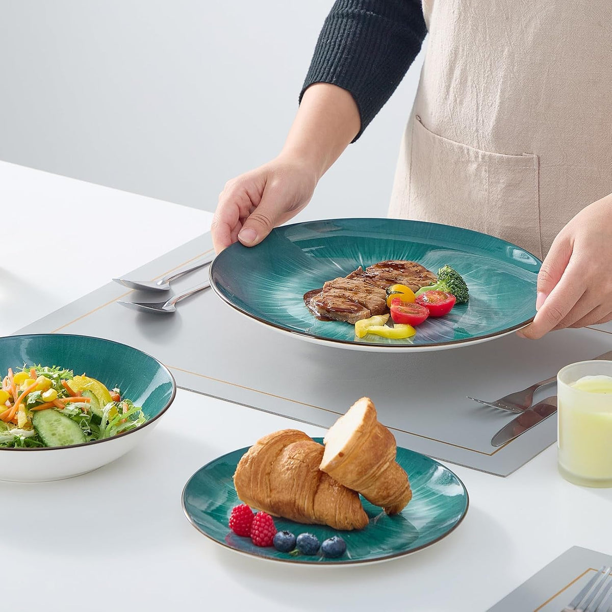 12-piece-round-kitchen-dinnerware-sets-plates-and-bowls-sets-dishes-plates-bowls-dish-set-plates-and-bowls-service-for-4-chip-resistant-porcelain-starburst-turquoise-green