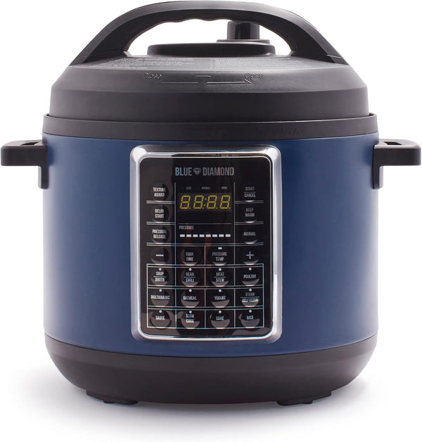Ceramic Nonstick, 16-In-1 6QT Electric Pressure Cooker, Slow Cooker, Rice Cooker, Yogurt Maker, Saute, Steamer and More, Programable, Dishwasher Safe Pot, Pfas-Free, Blue1