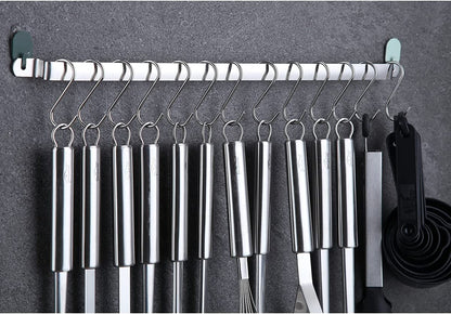Kitchen Utensils Set 38 Pieces, Stainless Steel Cooking Utensils Set, Kitchen Gadgets Cookware, Kitchen Tool Set with Utensil Holder Rack and Hooks for Hanging Dishwasher Safe4