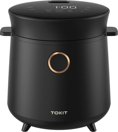 Compact Mini Rice Cooker Small Kitchen 3-Cup (Uncooked) / 6-Cup (Cooked), Non Stick Ceramic Inner Pot Rice Maker, 24H Timer Delay, Auto Keep Warm, 9 Functions Multicooker for Brown Rice, Steam, Soup1