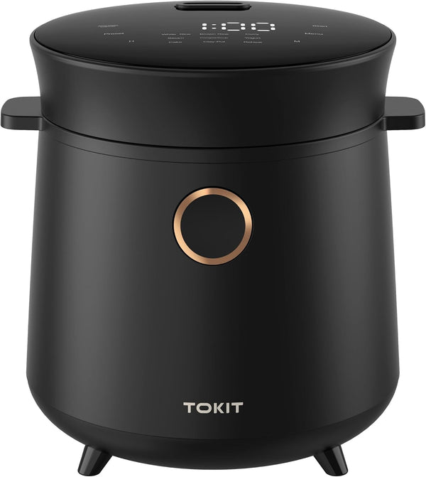 Compact Mini Rice Cooker Small Kitchen 3-Cup (Uncooked) / 6-Cup (Cooked), Non Stick Ceramic Inner Pot Rice Maker, 24H Timer Delay, Auto Keep Warm, 9 Functions Multicooker for Brown Rice, Steam, Soup1