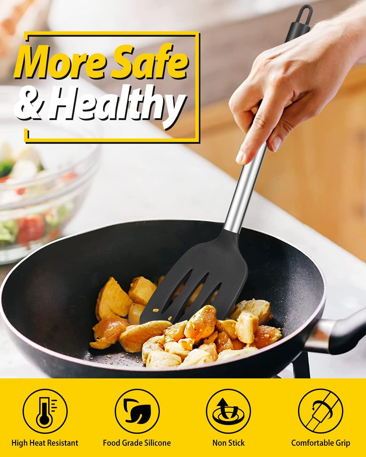 pack-of-4-silicone-cooking-utensils-set-non-stick-large-solid-spatulas-heat-resistant-black-slotted-spoons-ideal-bpa-free-kitchen-turners-for-frying-mixing-serving-draining-turning-stirring