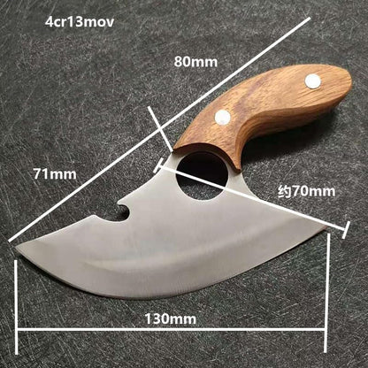 Meat Cleaver,Cleaver Knife Hand Meat Knife Grilled Meat Boning Knife Meat Knife Mongolian Boning Knife Butcher Knife Carrying Outdoor Meat Knife with Cover, LAMAJIGA58445