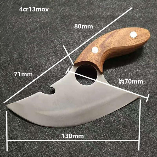 Meat Cleaver,Cleaver Knife Hand Meat Knife Grilled Meat Boning Knife Meat Knife Mongolian Boning Knife Butcher Knife Carrying Outdoor Meat Knife with Cover, LAMAJIGA58445
