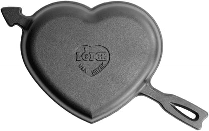 Pre-Seasoned Cast Iron Heart Skillet, Pfas-Free, 8.5 Inches | Heart & Arrow Design Cast Iron Skillet, Great Heat Retention, Non-Toxic, Made in USA, Oven & Stove Safe2
