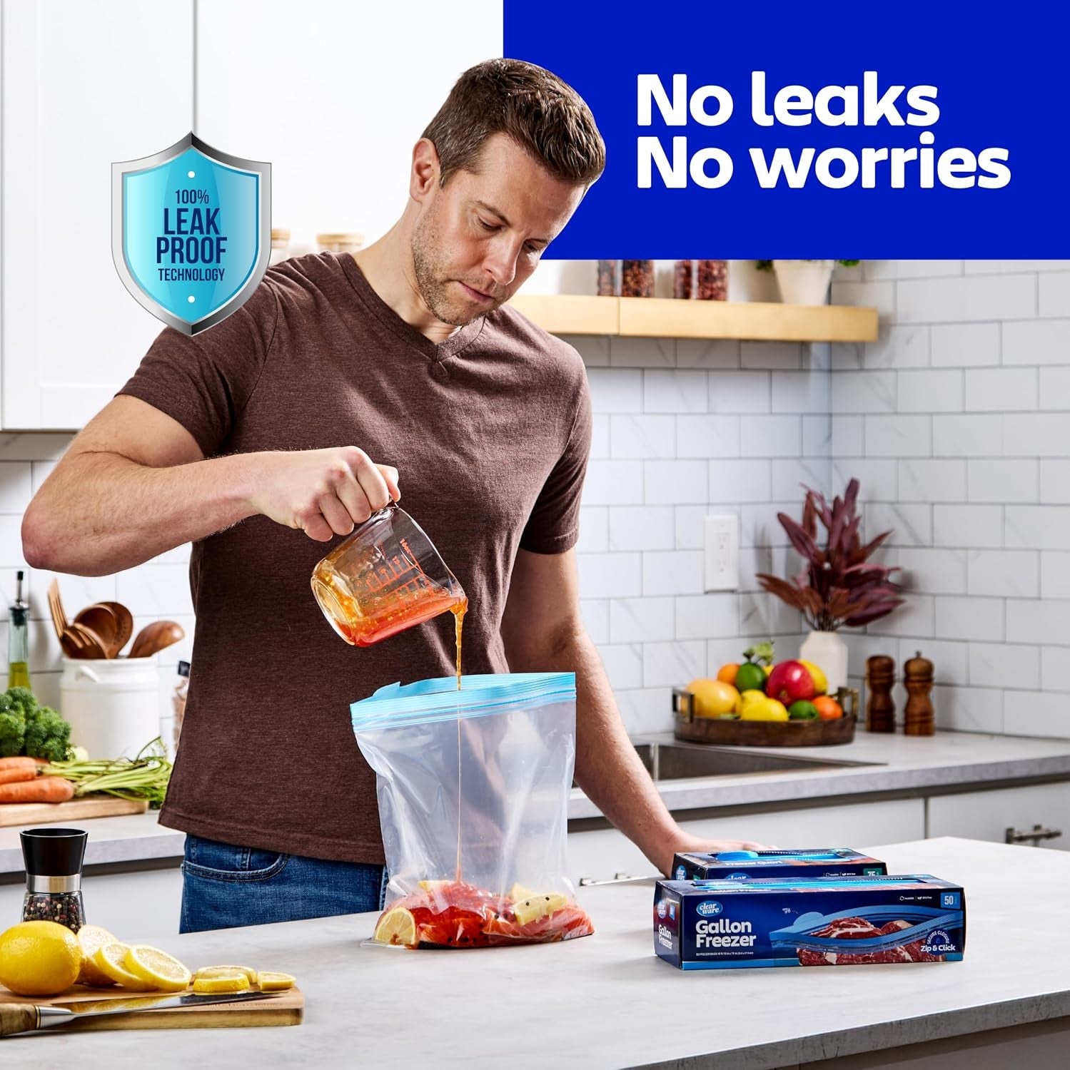 gallon-freezer-bags-double-zipper-seal-100-count-thick-resealable-plastic-storage-bags-reusable-gallon-storage-bags-for-food-storage-meat-vegetables-fruit-bpa-free-2-boxes