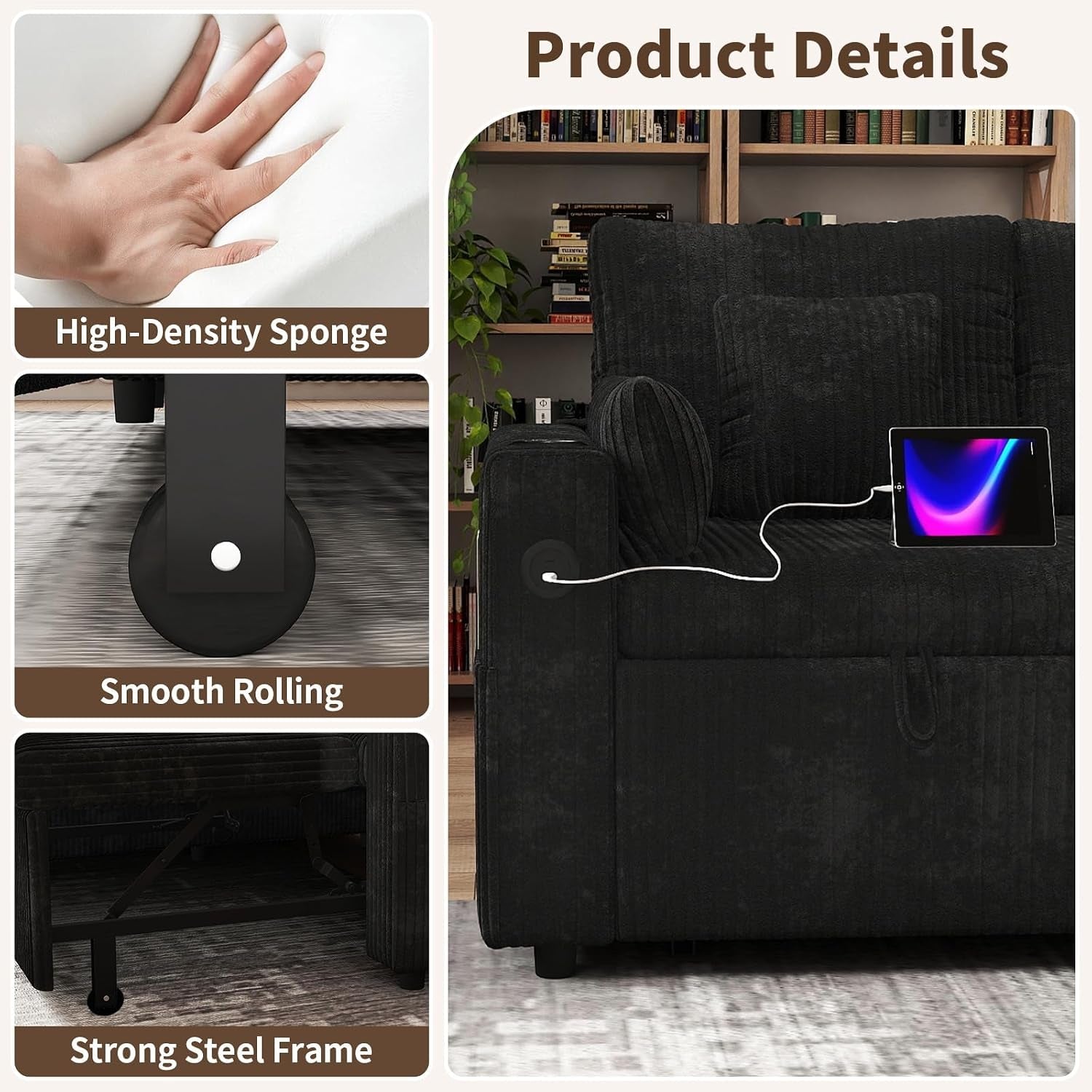 3-in-1-pull-out-couch-corduroy-l-shaped-couch-sleeper-sofa-bed-black