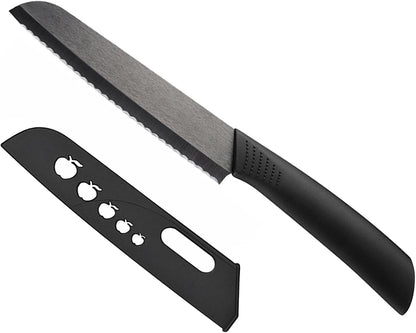 Ceramic Bread Knife - 6" Sharp Blade Serrated Kitchen Knife1