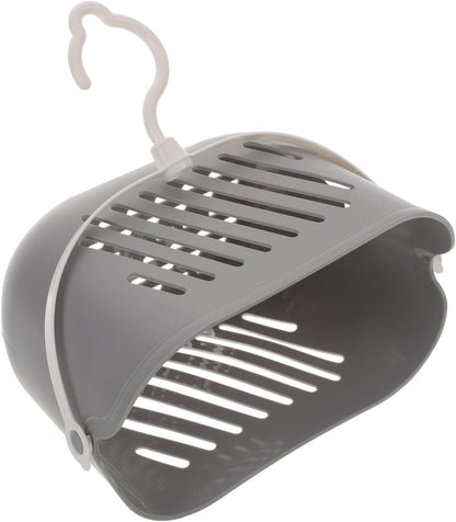 Hanging Shower Basket with Hook 8.26 X 5.51 X 5.11 Inch Plastic Bathroom Organizer for Toiletries and Cleaning Supplies Space-Saving Hanging Shower Caddy7