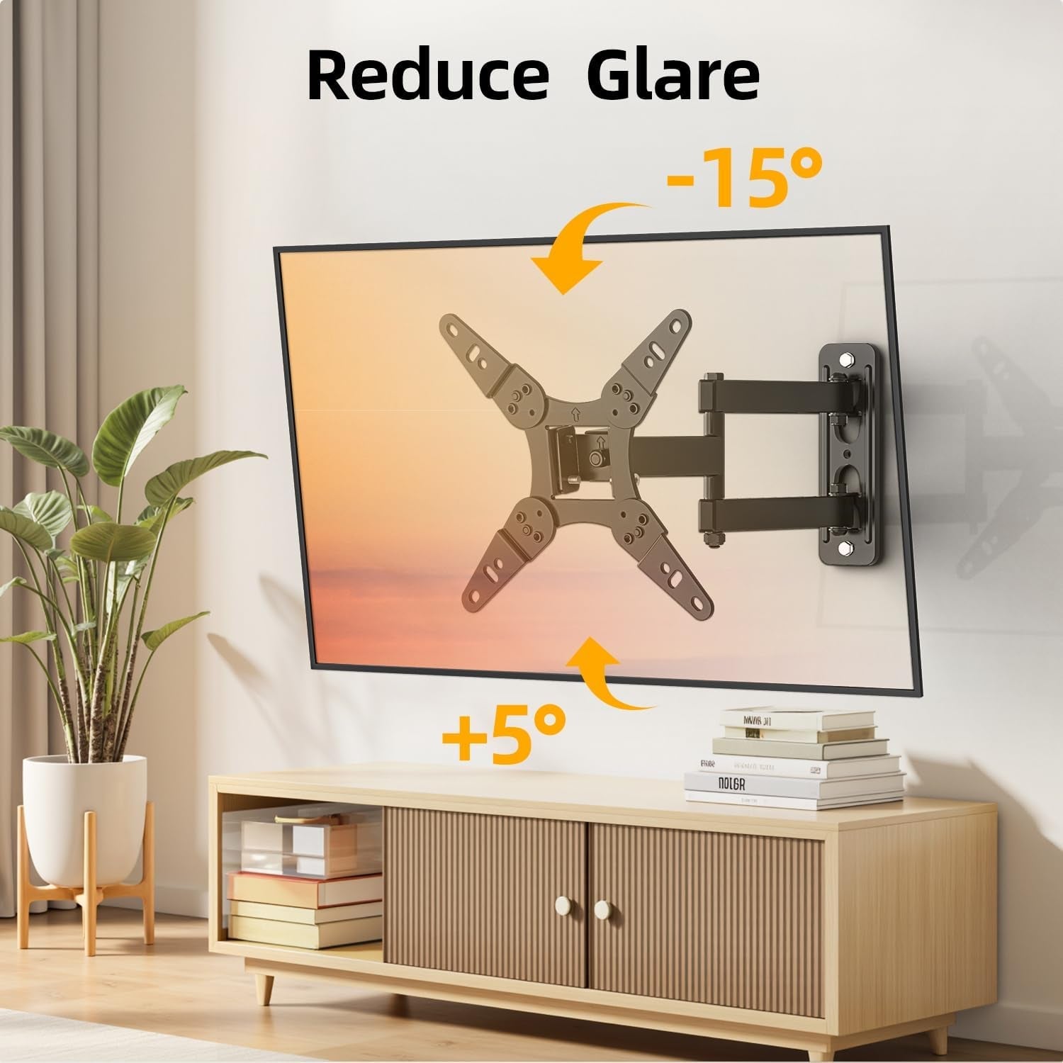 32-40-inch-full-motion-tv-wall-mount-for-13-43-tvs-monitor-360-rotating-small-tv-mount-bracket-articulating-swivel-tilting-extension-max-vesa-200x200mm-single-studs-55-lbs
