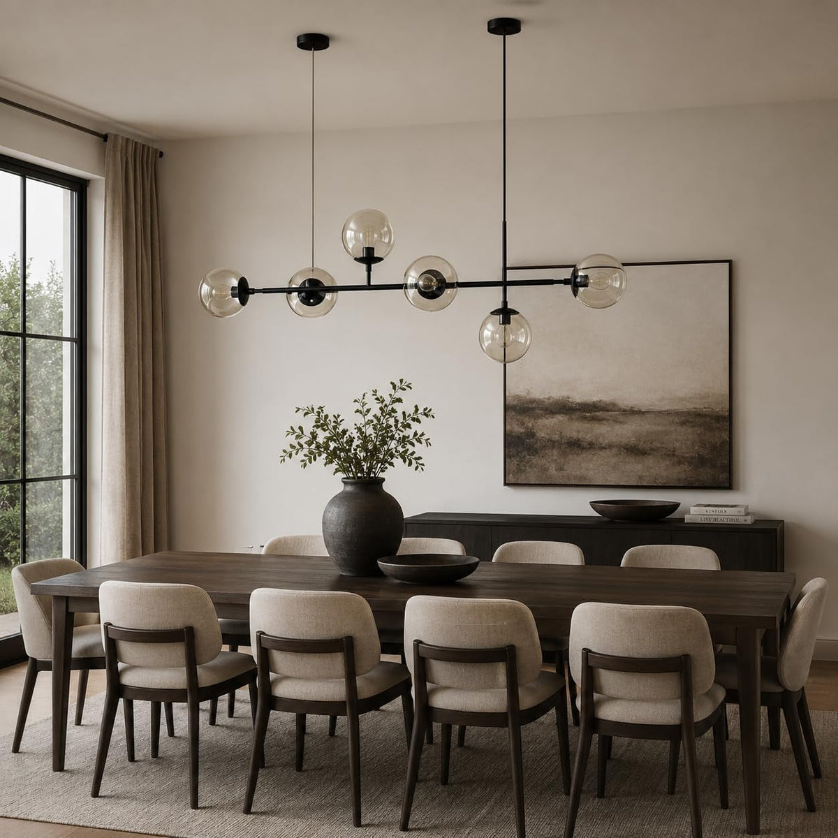 lighting-6-light-modern-globe-sputnik-chandelier-mid-century-black-pendant-light-chandelier-dining-room-linear-pendant-lighting-kitchen-island-adjustable-pendant-light-fixtures-black-amber