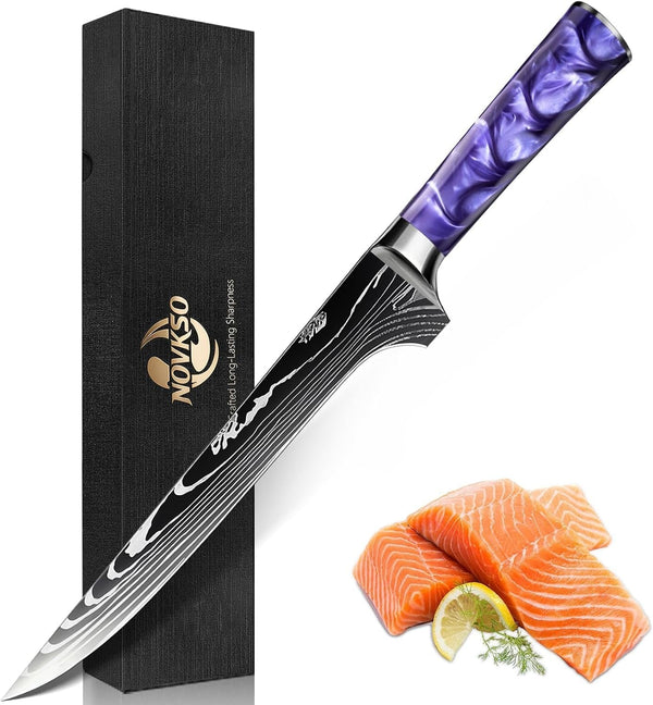 6 Inch Super Sharp Boning & Fillet Deboning Knife (Purple)1