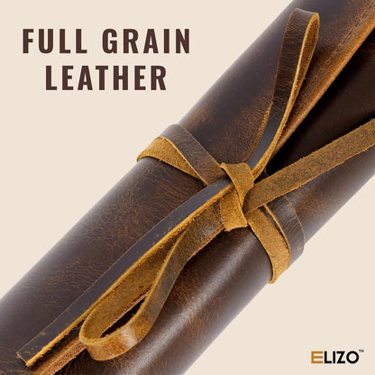 Leather Knife Roll Bag Professional Chef Knife Case, Durable Knife Sheath Holder, Cooks & Culinary Tools Carrying Storage, Portable Knife Wrap - 4 Slots2