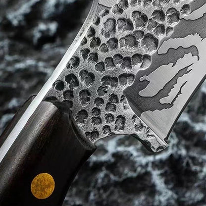 Meat Cleaver, 4.1 Inch High-Carbon Steel Kitchen Boning Knife Ultra-Sharp Butcher Knife Slicing Camping Barbecue Cleaver4