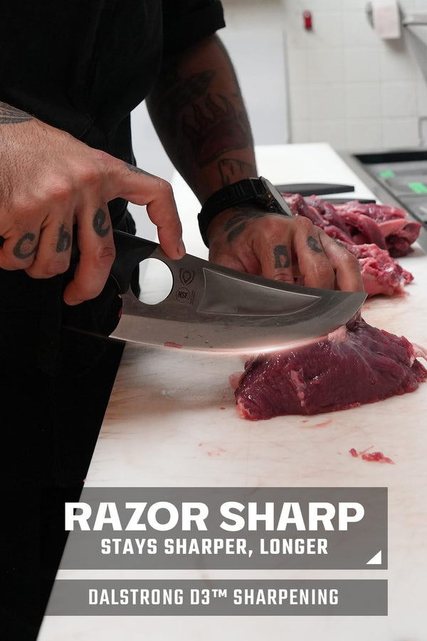 Chef & Utility Knife - 7 Inch - Multi-Purpose - the Venator - Gladiator Series R - 7CR17MOV High Carbon Steel - Razor Sharp Cooking Knife Gift- G10 Handle - W/Sheath - NSF Certified2