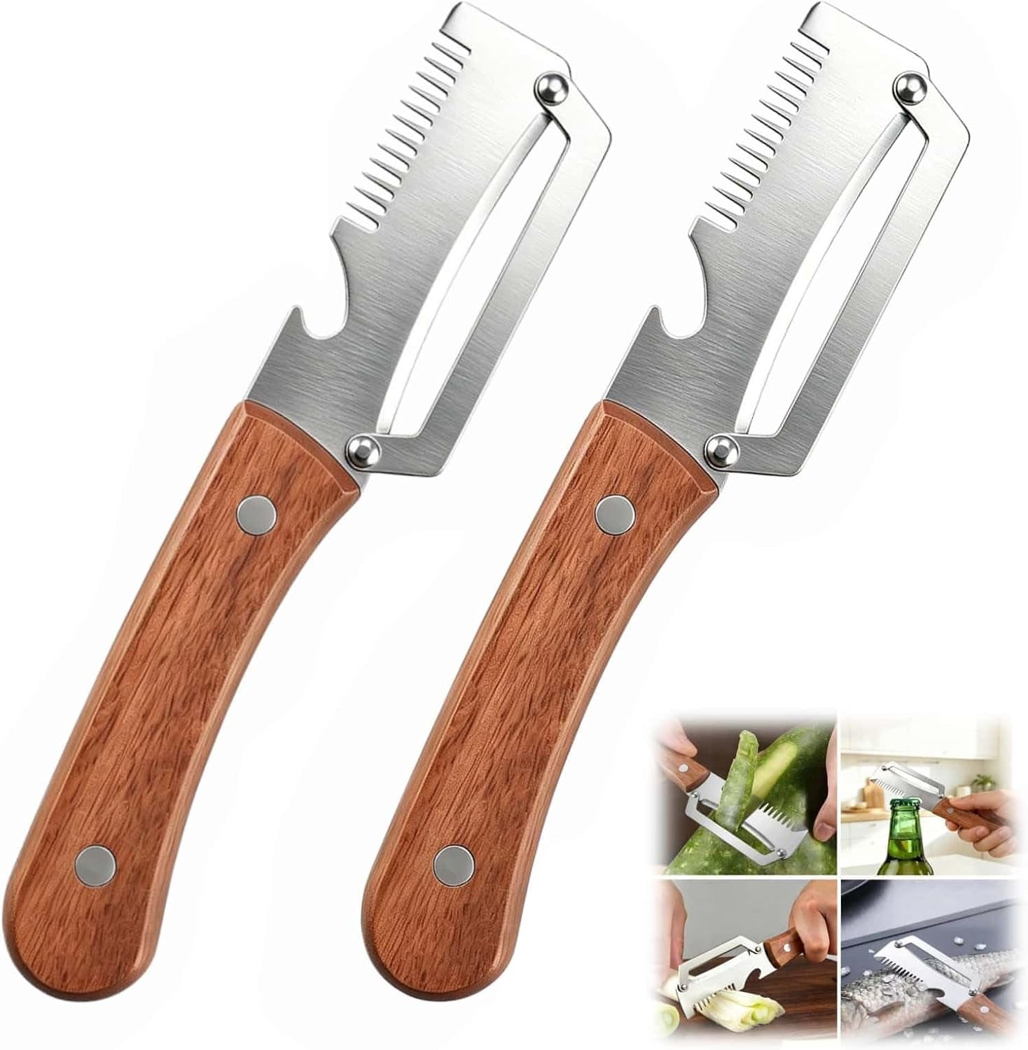 multi-functional-vegetable-peelers-for-kitchen-4-in-1-wooden-handle-stainless-steel-peeler-peelers-shreddingbottle-openerscaling-fish-for-fruit-veggie-potato-pumpkin-gifts-for-mom-w2pcs