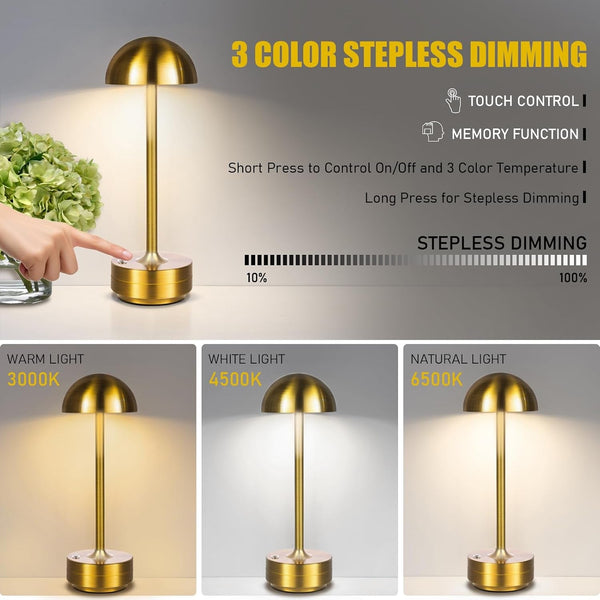 Cordless Table Lamp Rechargeable 5000Mah Battery LED Outdoor Lights3