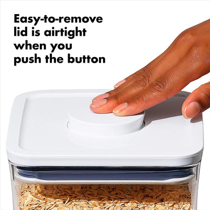 OXO Good Grips POP Small Square Airtight Food Storage Containers, 3-Piece3