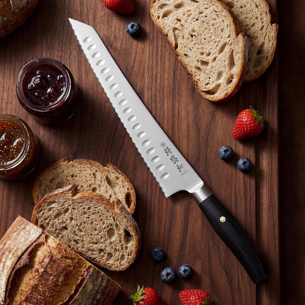 Bread Knife for Homemade Bread,Serrated Blade 10 in with Cover7