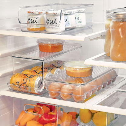 Clear Plastic Egg Holder for Fridge with Lid, 21 Egg5