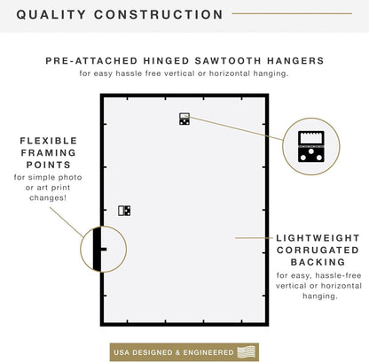 Trendsetter Poster Frame, 20X30, Black High-Gloss, 1-Pack7