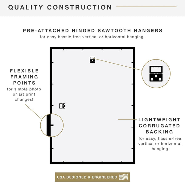 Trendsetter Poster Frame, 20X30, Black High-Gloss, 1-Pack7
