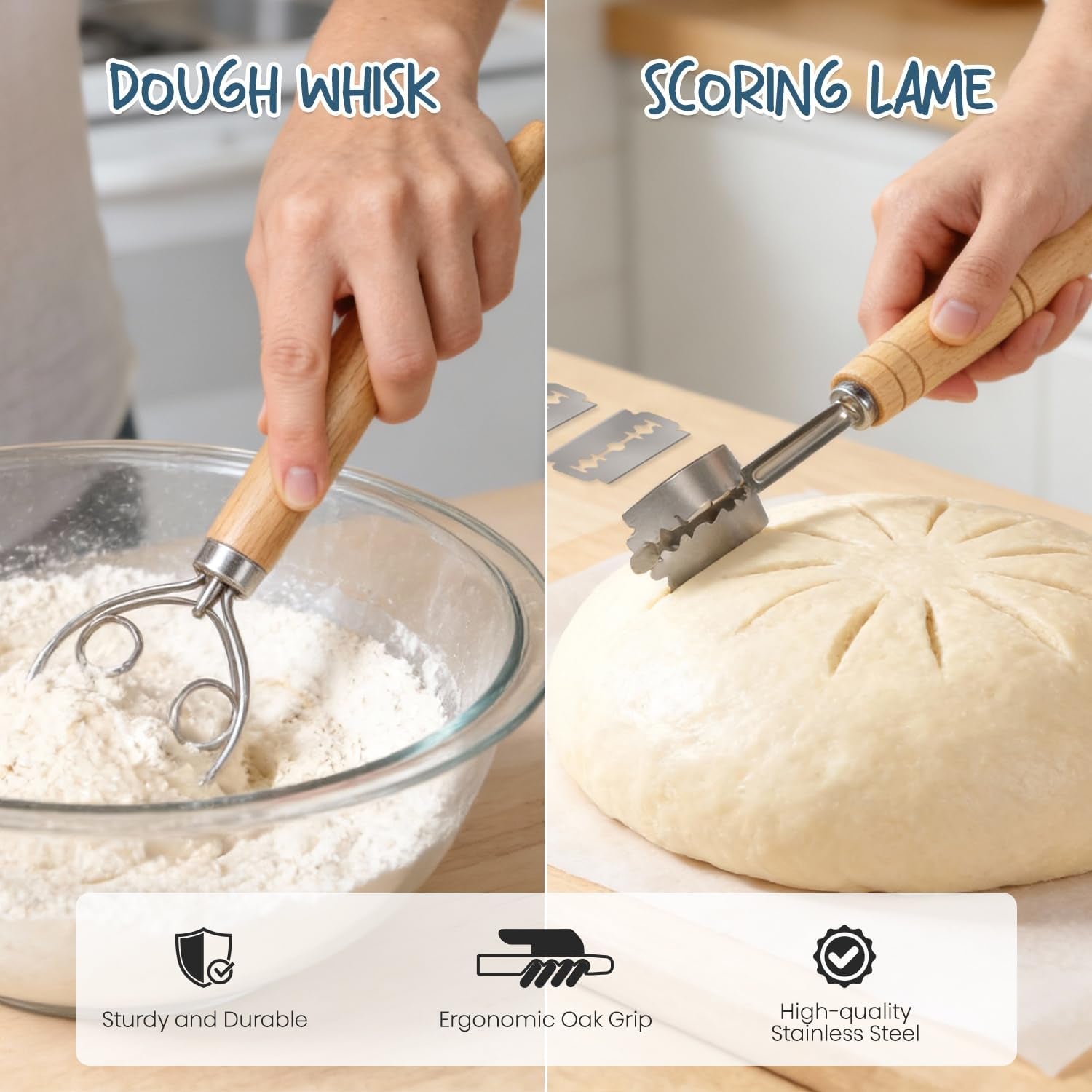 sourdough-starter-kit-with-banneton-bread-proofing-baskets-complete-sourdough-bread-baking-supplies-beginner-friendly-9in-round-10in-oval-rattan-banneton-sturdy-sour-dough-tool