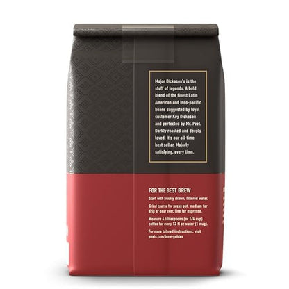 Peet'S Coffee, Dark Roast Whole Bean Coffee, 100% Arabica Coffee - Major Dickason'S Blend 18 Ounce Bag12