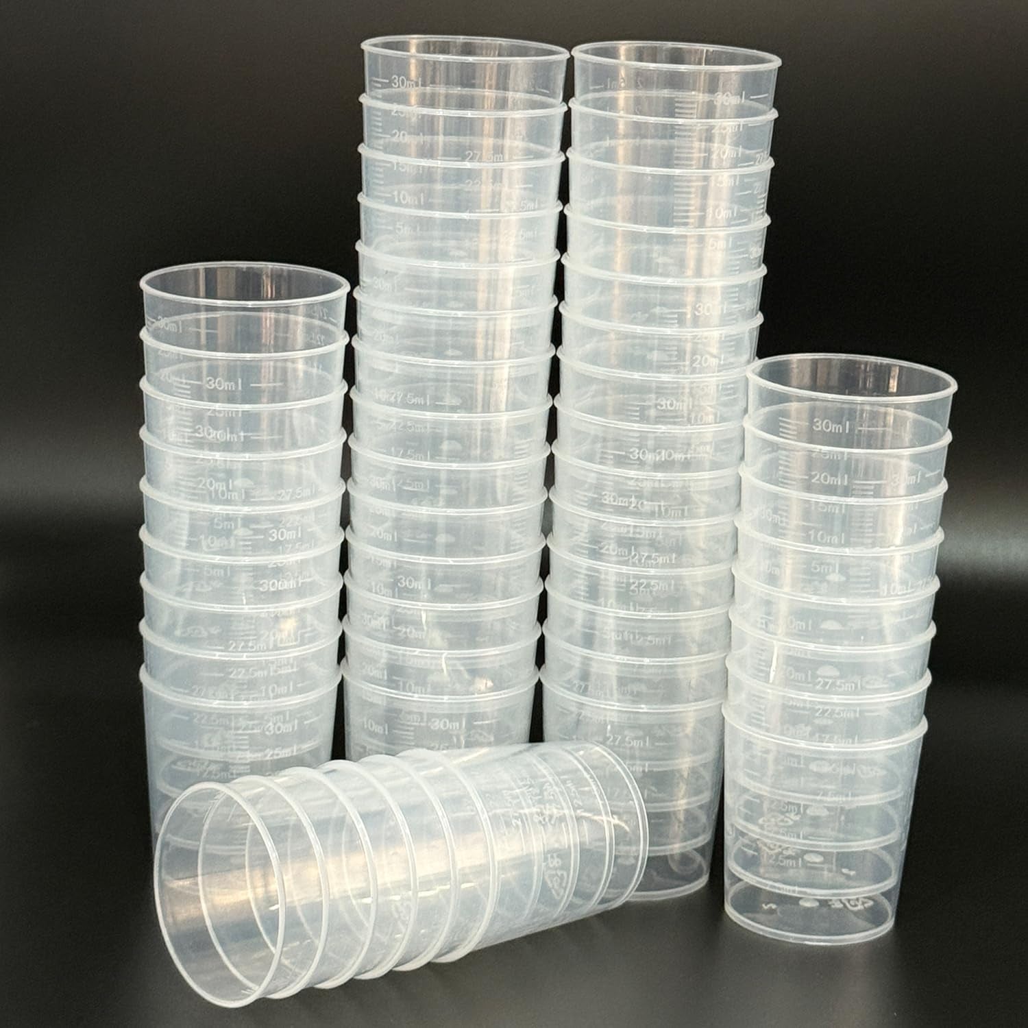 100-pcs-30ml-1-02oz-plastic-measuring-cup-transparent-clear-liquid-mixing-medicine-cups-labs-graduated-baking-beaker-measure-jugs-set-kitchen-cooking-measure-tool-home