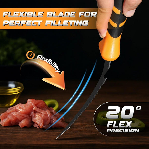 5 Inch Bait and Fillet Knife, Fishing and Boning Knife | Stainless Steel, Non-Slip Handle, Protective Sheath, for Fishing, Filleting and Deboning Fish and Meat7