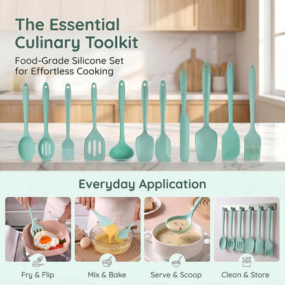 13 Pcs Cooking Utensils Set, Silicone Kitchen Utensils Set2