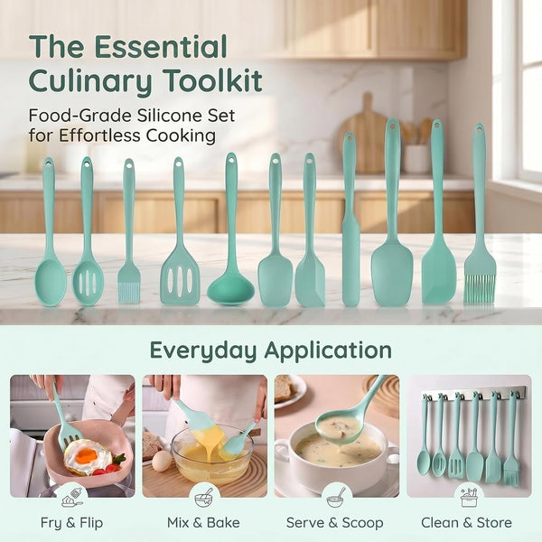 13 Pcs Cooking Utensils Set, Silicone Kitchen Utensils Set2
