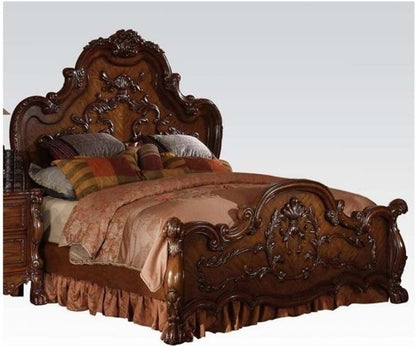 Dresden Bed, Eastern King, Cherry Oak Finish1