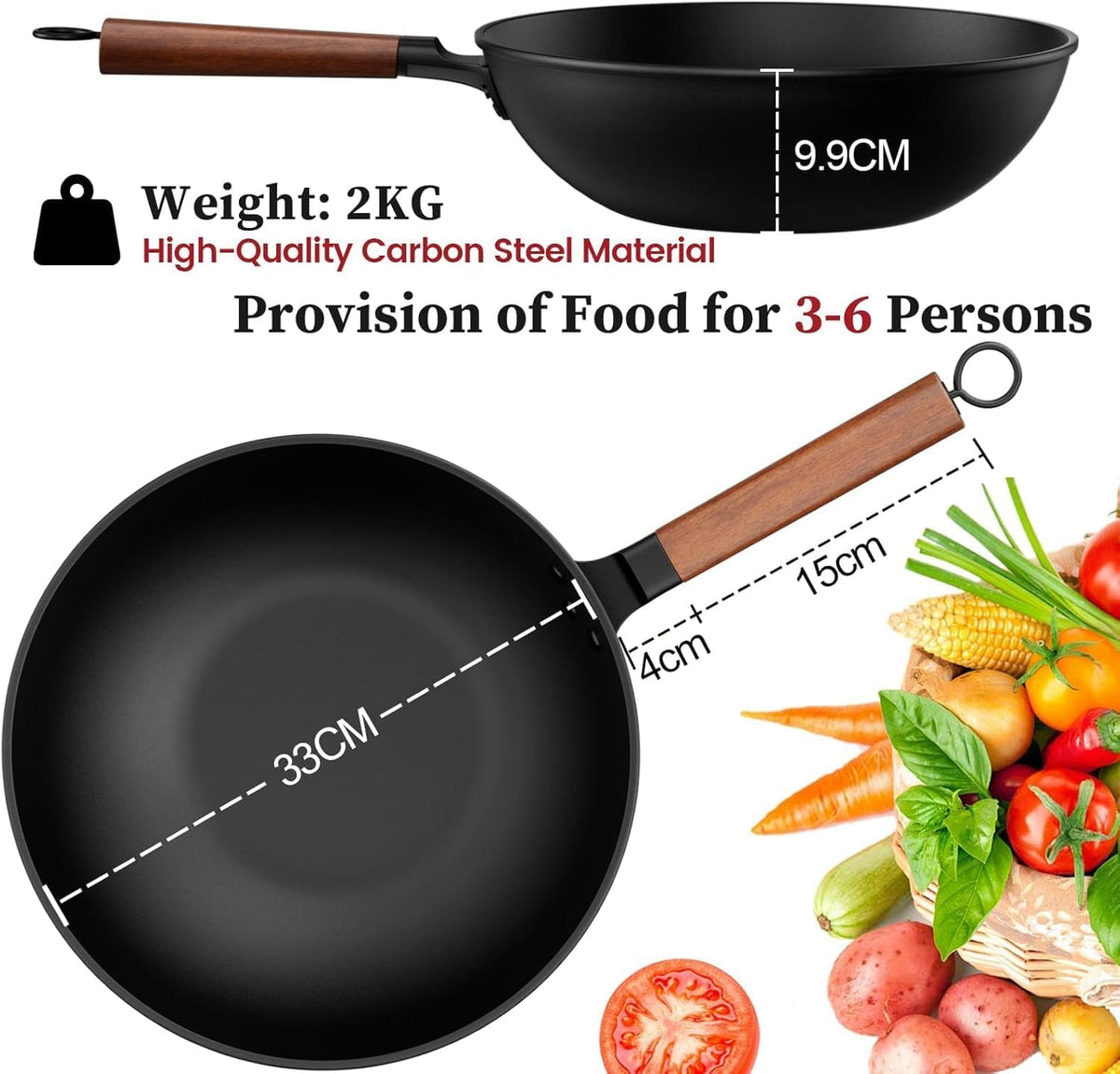carbon-steel-wok-13-inch-pre-seasoned-non-stick-with-lid-and-spatula-flat-bottom-ideal-for-stovetop-cooking