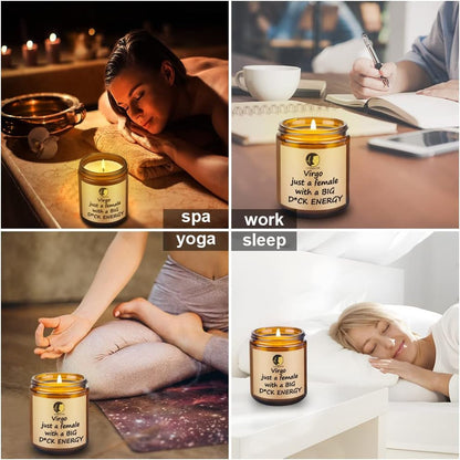 Virgo Gifts for Women, Unique Virgo Candle Bday Gifts for Best Friends Woman Mom Sister Girlfriend 21St 30Th 40Th 50Th, Fun Present for Grandma Wife Frendship Ideas8