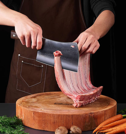 7.5″ Cleaver Knife, Chef’S Knives – Hand Forged, German High Carbon Stainless Steel Butcher Knife with Full Tang Handle for Home Kitchen & Restaurant2