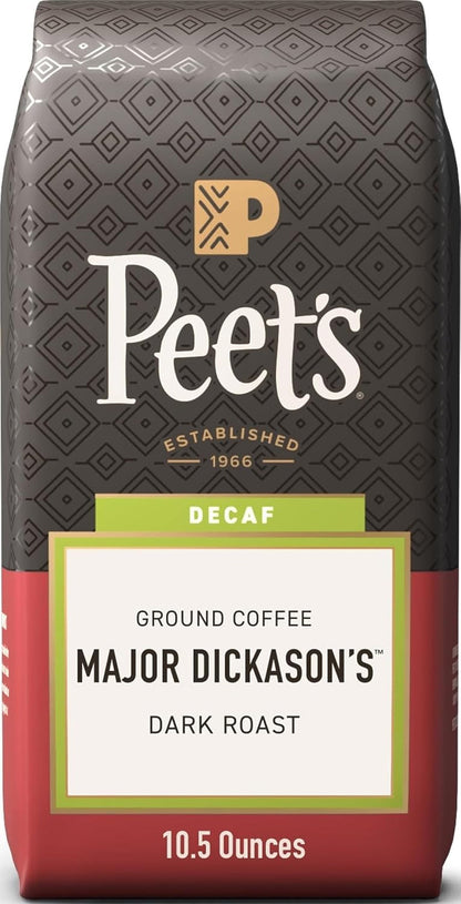 Peet'S Coffee, Dark Roast Ground Coffee, Decaffeinated Arabica Coffee - Decaf Major Dickason'S Blend 10.5 Ounce Bag1